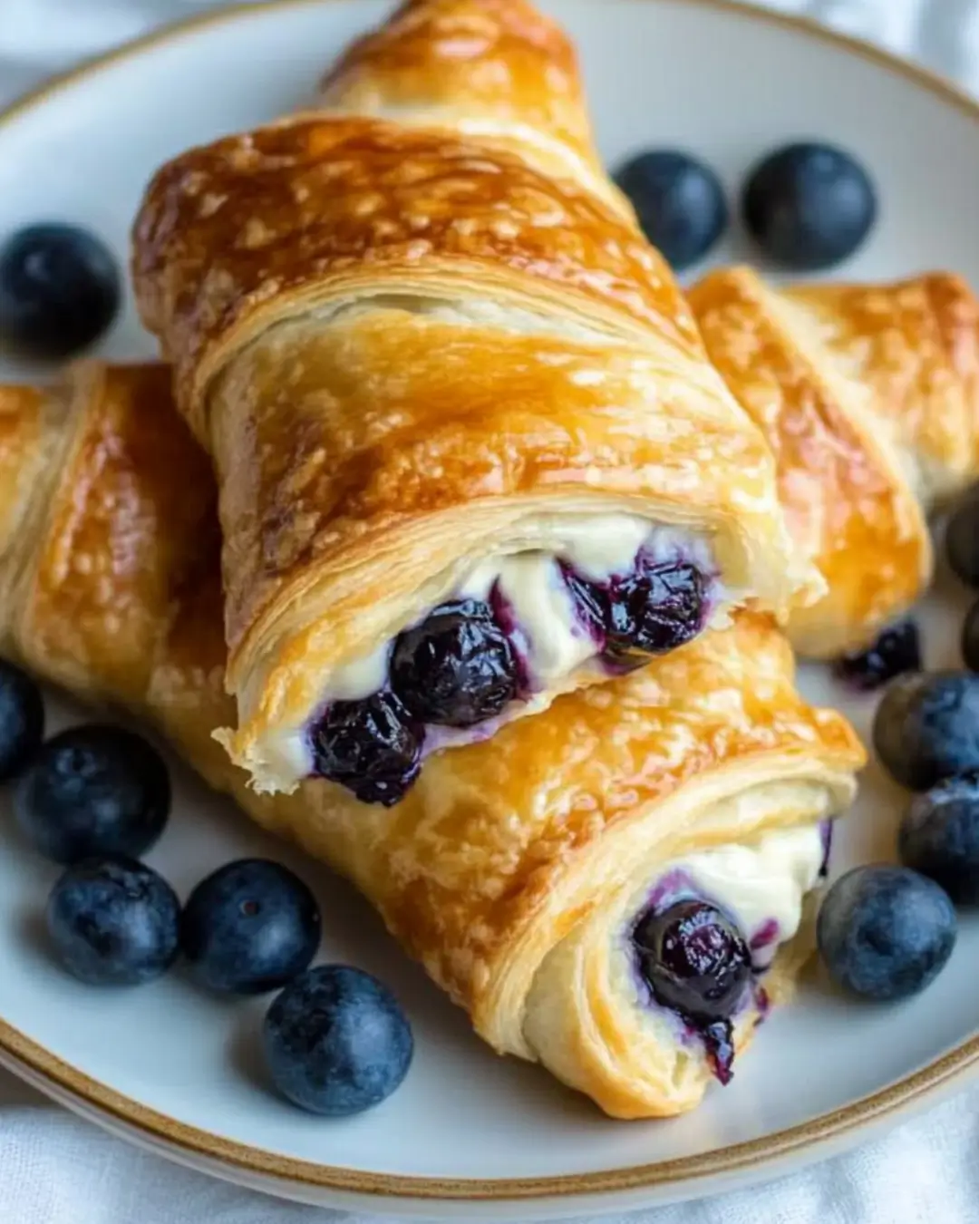 5-Ingredient Blueberry Cheesecake Rolls