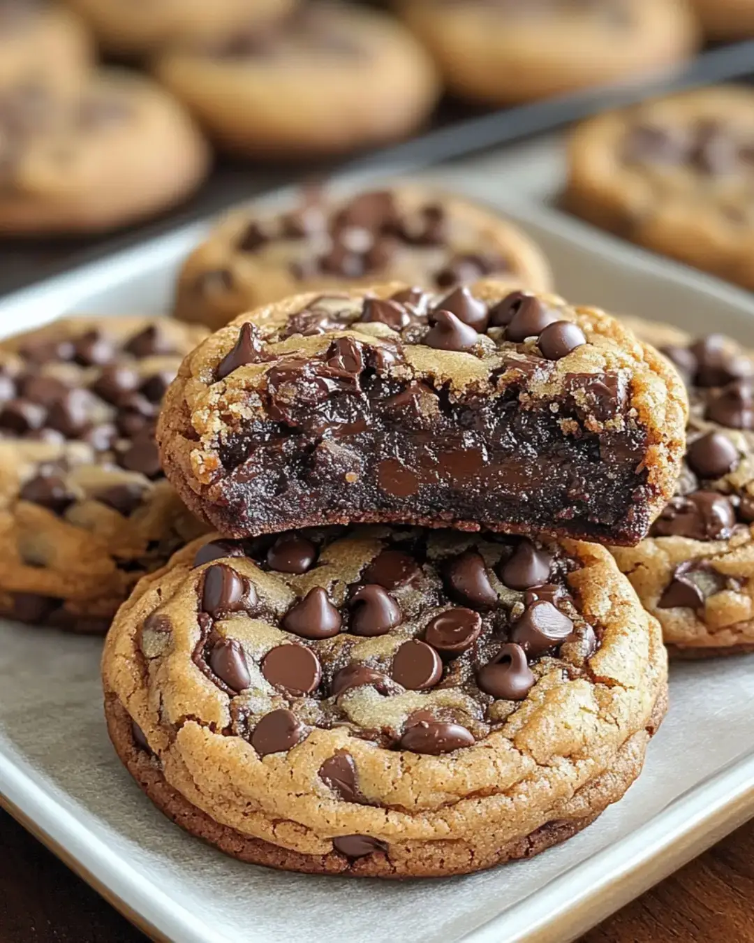 Brownie-Stuffed Chocolate Chip Cookies