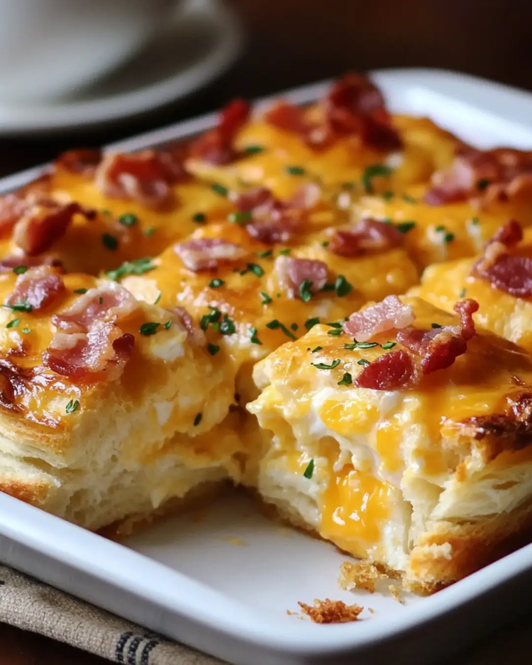 Bacon, Egg & Cheese Biscuit Bake