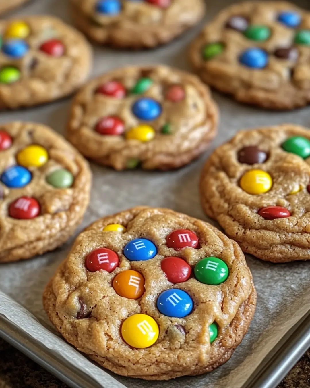 Peanut Butter M&Ms Cookies Recipe